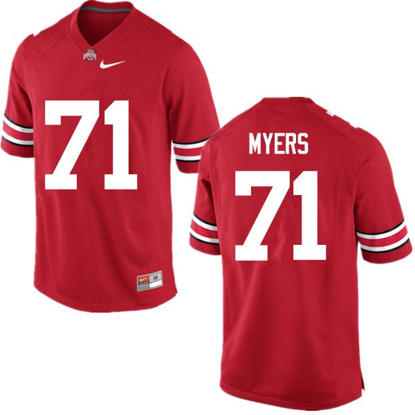 Ohio State Buckeyes #71 Josh Myers Men Official Jersey Red OSU51087
